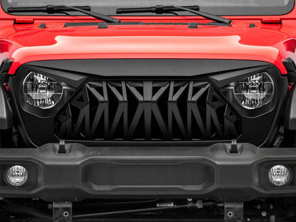 RedRock Deep Woods Grille; Matte Black (18-25 Jeep Wrangler JL w/o TrailCam)