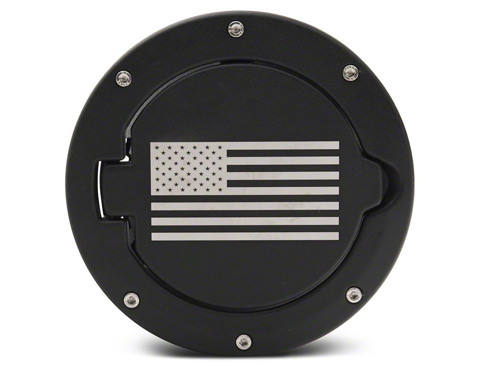 RedRock Fuel Filler Door Cover; Old Glory (97-06 Jeep Wrangler TJ)
