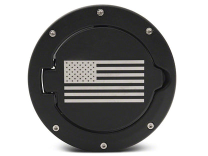 RedRock Fuel Filler Door Cover; Old Glory (97-06 Jeep Wrangler TJ)