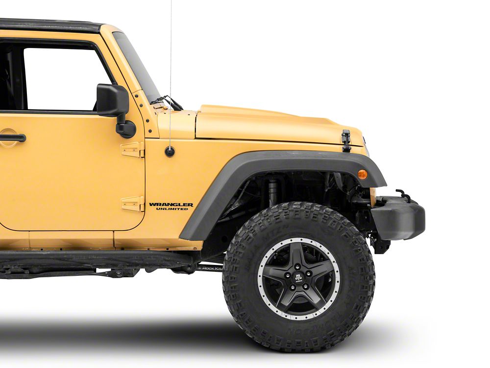 RedRock Type-STM Style Ram Air Hood; Unpainted (07-18 Jeep Wrangler JK)
