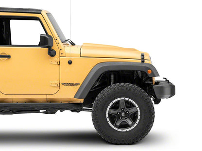 RedRock Type-STM Style Ram Air Hood; Unpainted (07-18 Jeep Wrangler JK)
