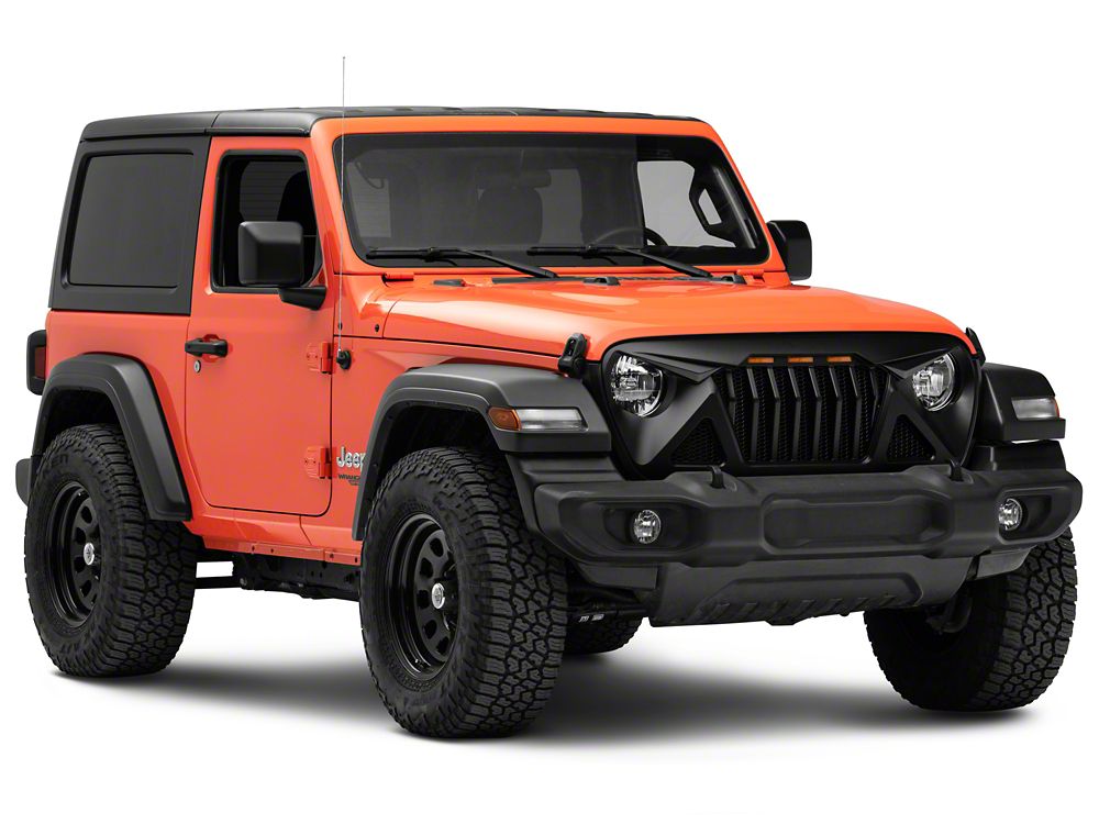 RedRock Predator Grille with Amber LED (18-25 Jeep Wrangler JL w/o TrailCam)