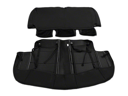 RedRock Custom Fit Front and Rear Seat Covers; Black (03-06 Jeep Wrangler TJ)