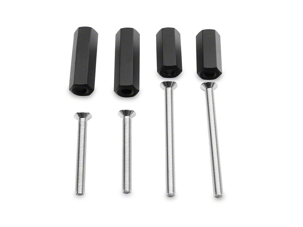 RedRock Aluminum Front Grab Handles; Black (07-18 Jeep Wrangler JK)