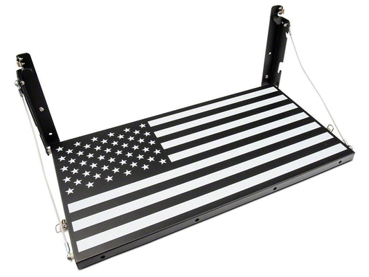 RedRock Tailgate Storage Rack; Stars and Stripes (07-18 Jeep Wrangler JK)