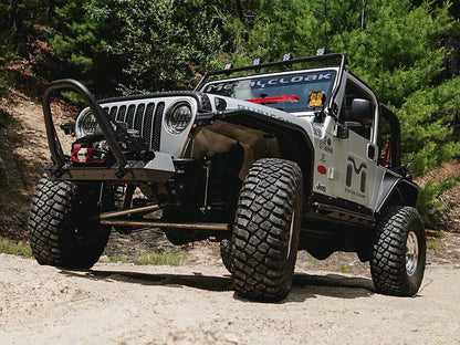 RedRock Headlight Bezels; Gloss Black (97-06 Jeep Wrangler TJ)