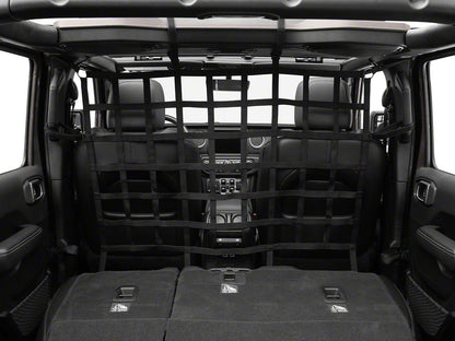 RedRock Cargo Net/Pet Divider; Front Seat (07-25 Jeep Wrangler JK & JL)