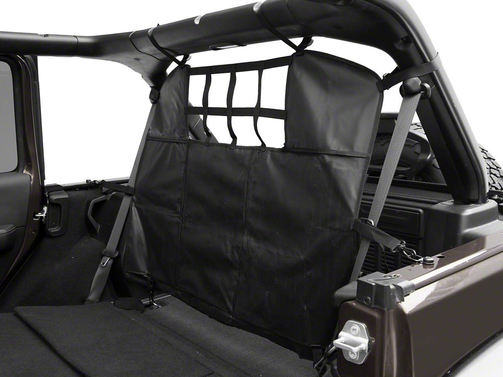 RedRock Cargo Net/Pet Divider; Rear Seat (07-25 Jeep Wrangler JK & JL 4-Door)
