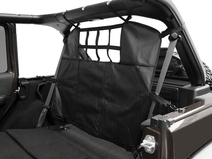 RedRock Cargo Net/Pet Divider; Rear Seat (07-25 Jeep Wrangler JK & JL 4-Door)