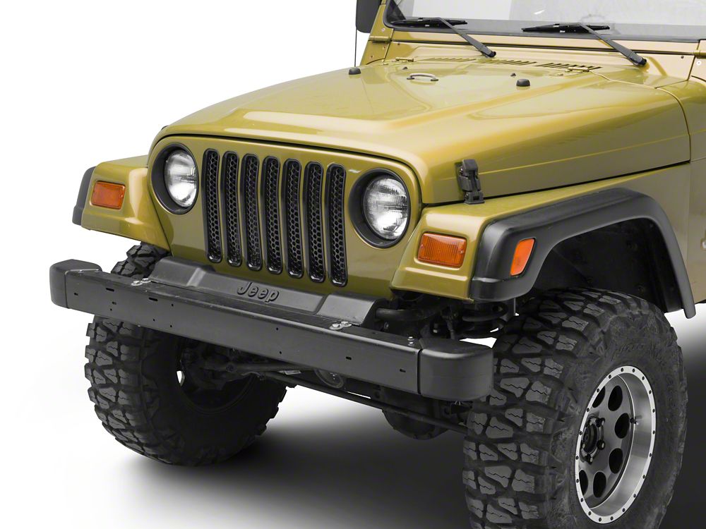 RedRock Grille Inserts; Gloss Black (97-06 Jeep Wrangler TJ)