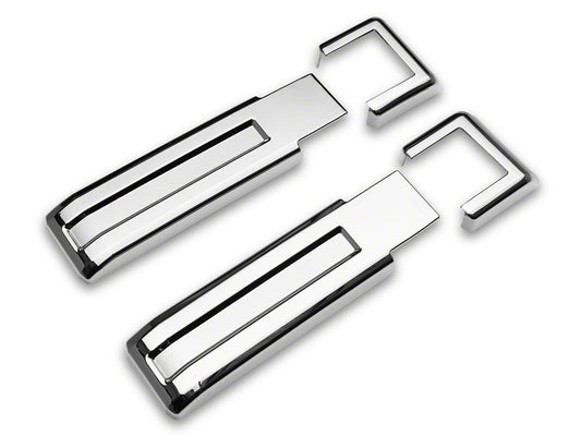 RedRock Tailgate Hinge Covers; Chrome (07-18 Jeep Wrangler JK)