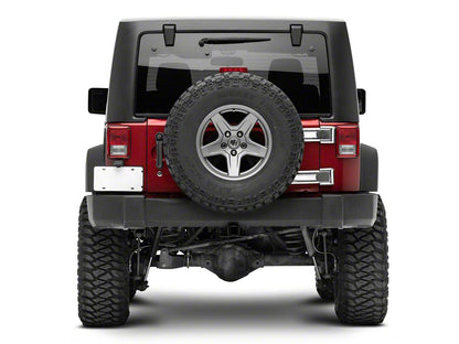 RedRock Tailgate Hinge Covers; Chrome (07-18 Jeep Wrangler JK)