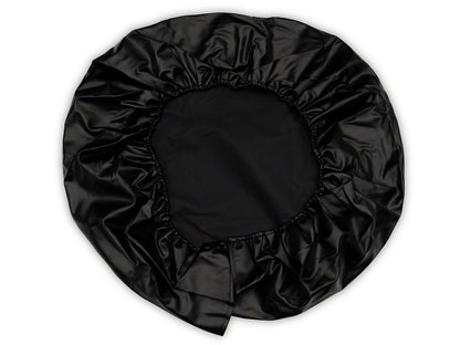 RedRock 30 to 32-Inch Spare Tire Cover; Black (66-18 Jeep CJ5, CJ7, Wrangler YJ, TJ & JK)