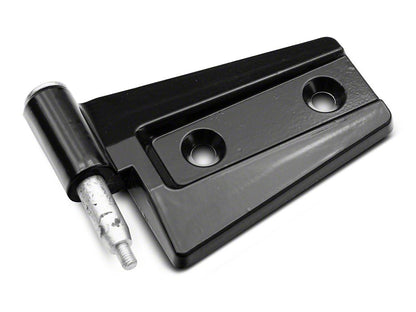 RedRock Door Hinges; Black (07-18 Jeep Wrangler JK 2-Door)