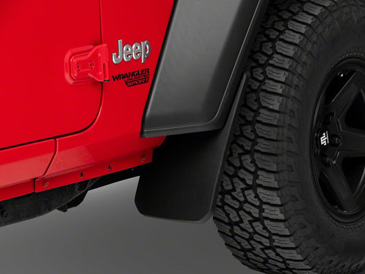 RedRock Mud Guards; Front and Rear (18-25 Jeep Wrangler JL, Excluding Rubicon & Willys)