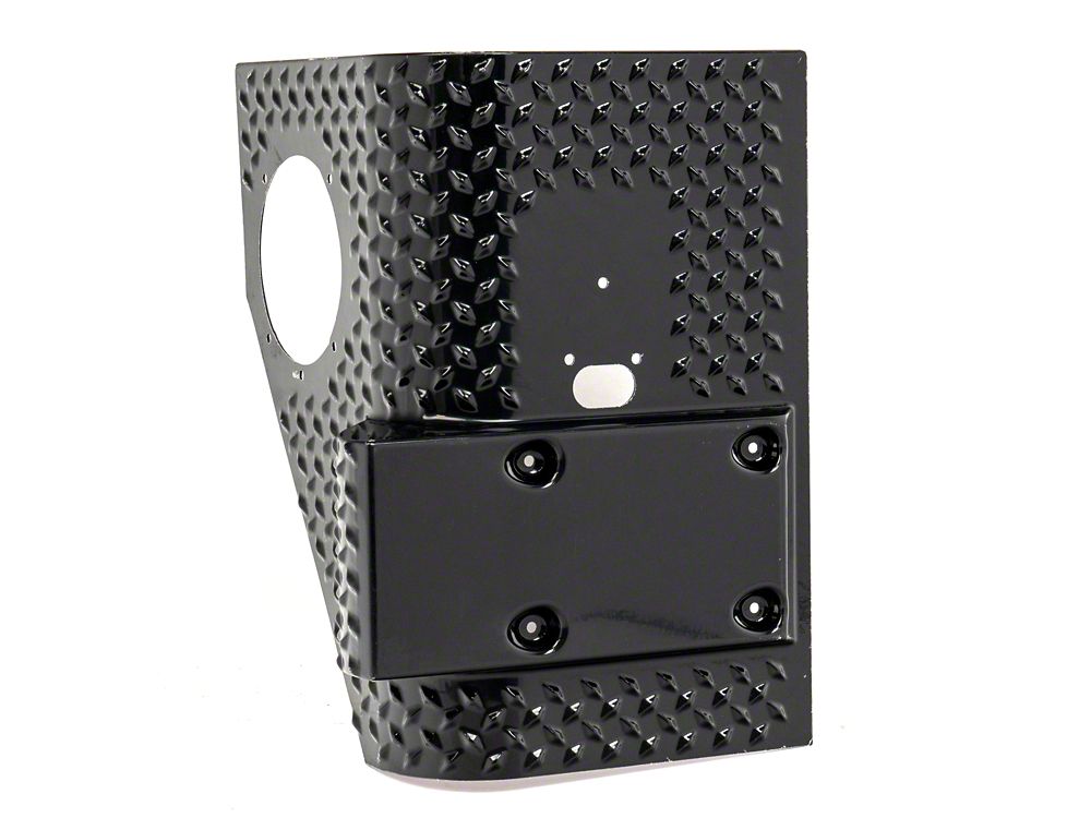 RedRock Plastic Rear Quarter Panel Body Armor Kit; Black (97-06 Jeep Wrangler TJ, Excluding Unlimited)