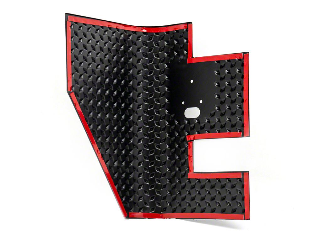 RedRock Plastic Rear Quarter Panel Body Armor Kit; Black (97-06 Jeep Wrangler TJ, Excluding Unlimited)
