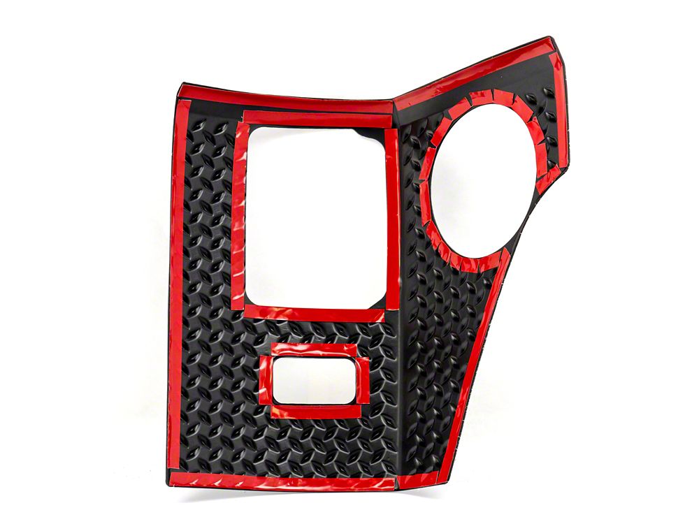 RedRock Plastic Rear Quarter Panel Body Armor Kit; Black (07-18 Jeep Wrangler JK 4-Door)
