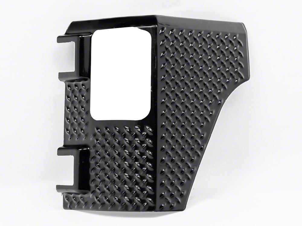 RedRock Plastic Rear Quarter Panel Body Armor Kit; Black (07-18 Jeep Wrangler JK 4-Door)
