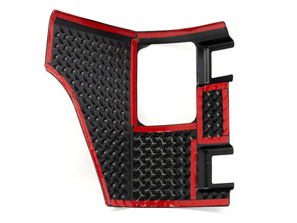 RedRock Plastic Rear Quarter Panel Body Armor Kit; Black (07-18 Jeep Wrangler JK 4-Door)