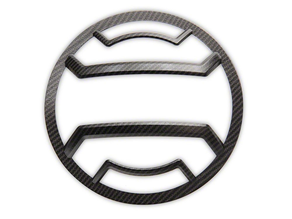 RedRock Euro Style Headlight Guards; Carbon Fiber Look (18-25 Jeep Wrangler JL)