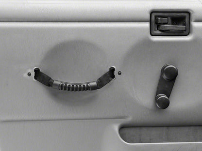 RedRock Door Pull Straps; Black (97-06 Jeep Wrangler TJ)