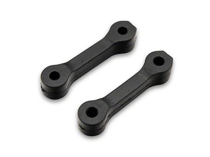 RedRock Replacement Hood Latch Straps; Black (07-18 Jeep Wrangler JK)