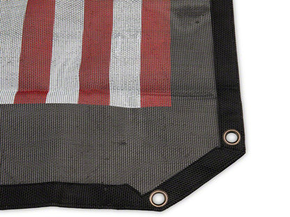 RedRock Mesh Sun Shade; American Flag (07-18 Jeep Wrangler JK)