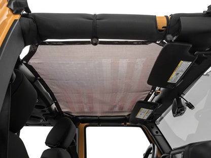 RedRock Mesh Sun Shade; American Flag (07-18 Jeep Wrangler JK)