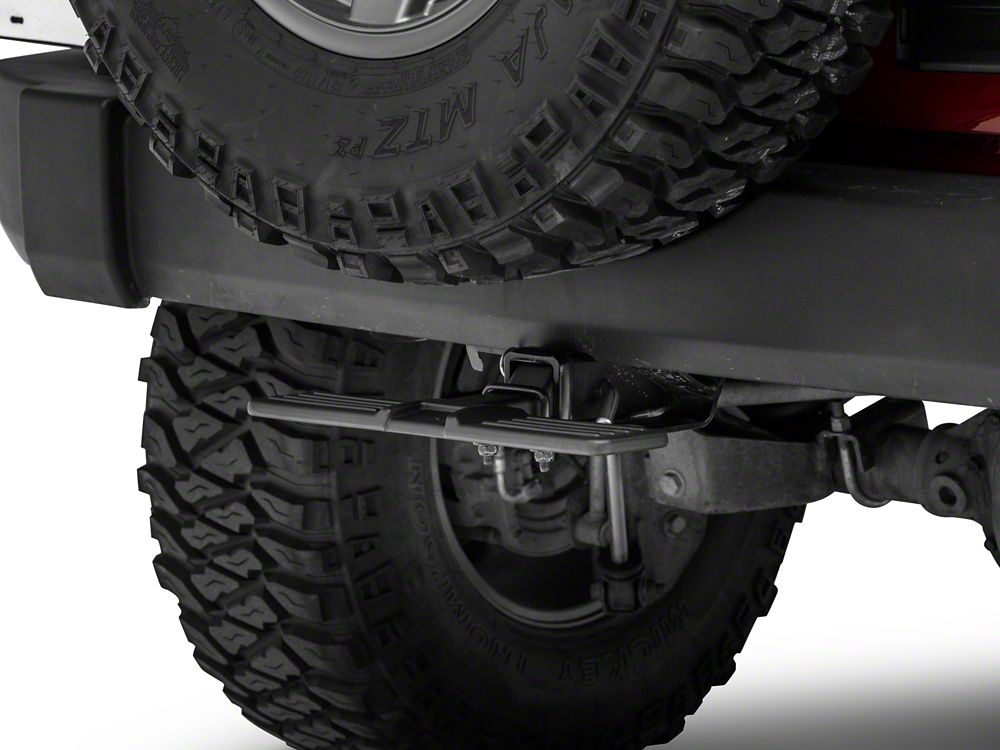 RedRock Cast Aluminum Receiver Hitch Step; Black (Universal; Some Adaptation May Be Required)