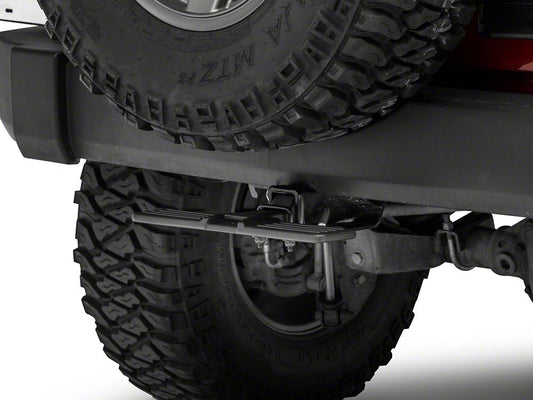 RedRock Cast Aluminum Receiver Hitch Step; Black (Universal; Some Adaptation May Be Required)