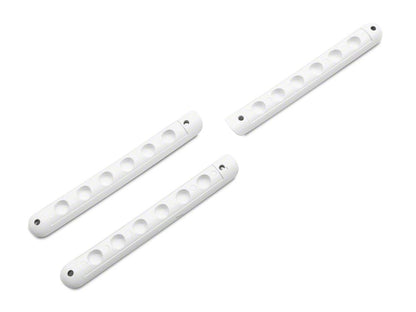 RedRock Old Glory Door Handle Inserts; Black and White (07-18 Jeep Wrangler JK 2-Door)