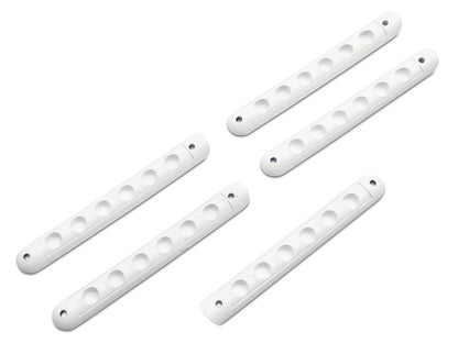 RedRock Old Glory Door Handle Inserts; Black and White (07-18 Jeep Wrangler JK 4-Door)