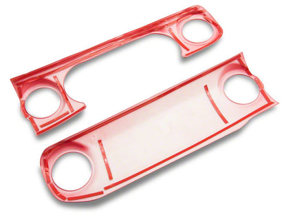 RedRock Dash Panel Overlay; Red (18-23 Jeep Wrangler JL)
