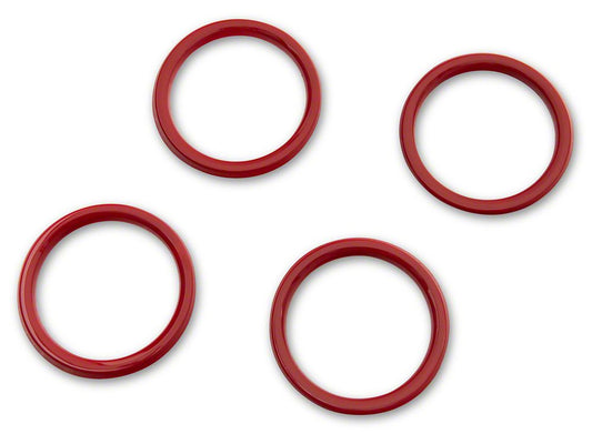 RedRock Air Conditioning Vent Trim Rings; Red (18-25 Jeep Wrangler JL)