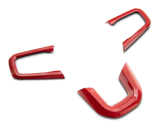 RedRock Steering Wheel Trim; Red (18-25 Jeep Wrangler JL)