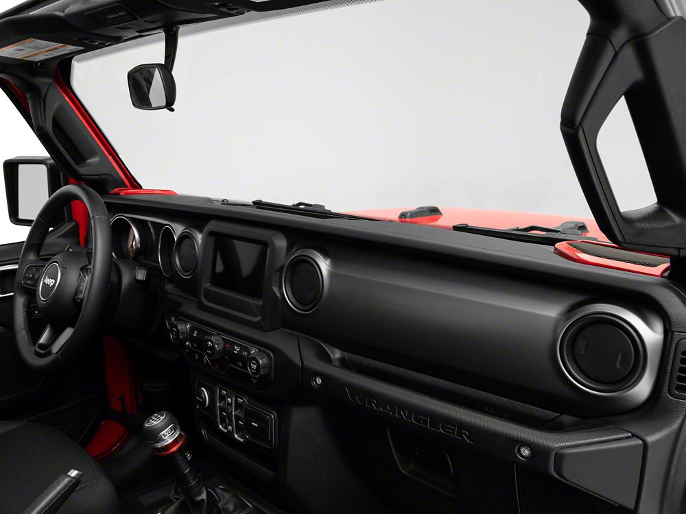 RedRock Door Speaker Trim; Red (18-25 Jeep Wrangler JL)