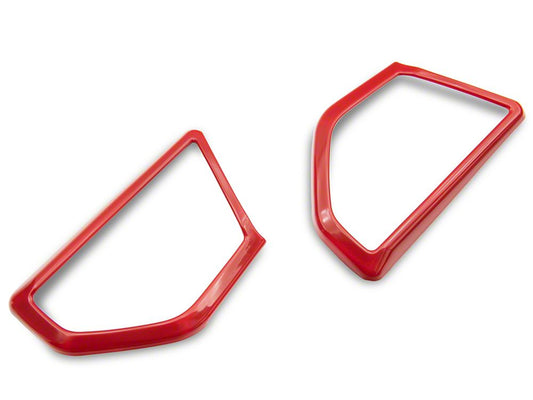 RedRock Door Speaker Trim; Red (18-25 Jeep Wrangler JL)