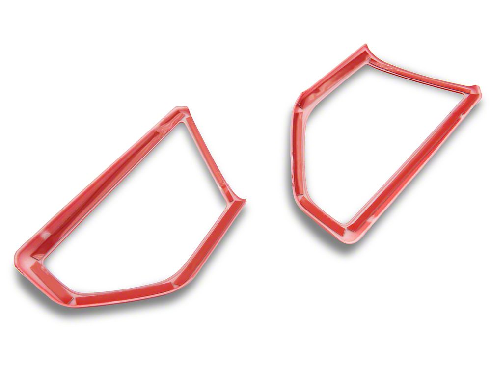 RedRock Door Speaker Trim; Red (18-25 Jeep Wrangler JL)