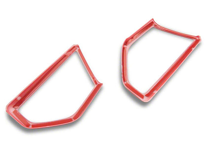 RedRock Door Speaker Trim; Red (18-25 Jeep Wrangler JL)
