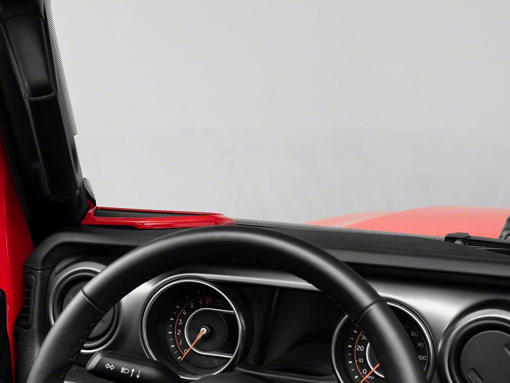 RedRock Door Speaker Trim; Red (18-25 Jeep Wrangler JL)