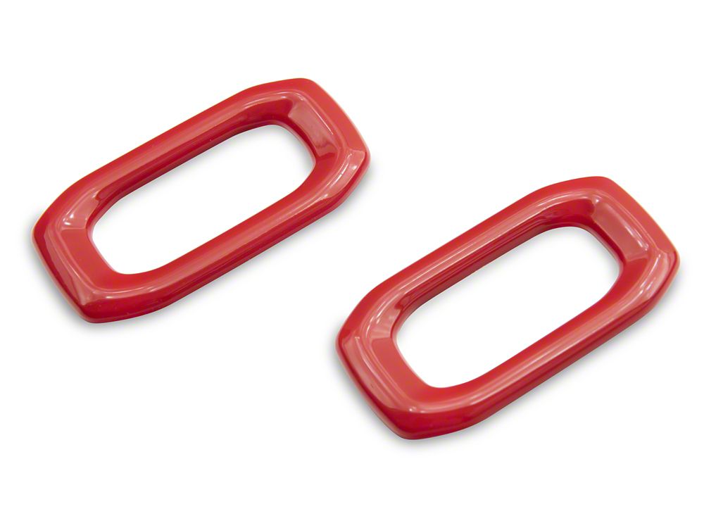 RedRock Door Lock Switch Trim; Red (18-25 Jeep Wrangler JL)