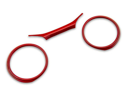 RedRock Gauge Cluster Trim; Red (18-25 Jeep Wrangler JL)