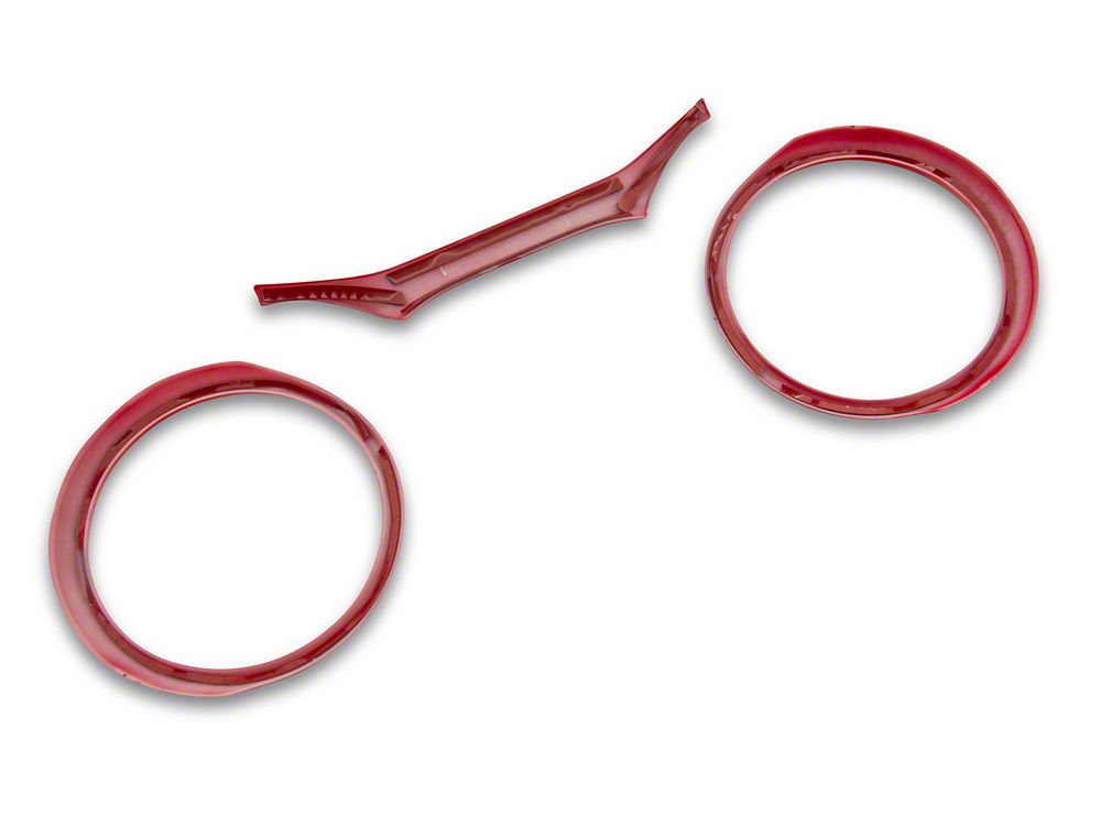 RedRock Gauge Cluster Trim; Red (18-25 Jeep Wrangler JL)