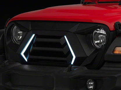 RedRock Goliath Grille with LED DRL (18-25 Jeep Wrangler JL w/o TrailCam)
