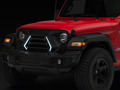 RedRock Goliath Grille with LED DRL (18-25 Jeep Wrangler JL w/o TrailCam)