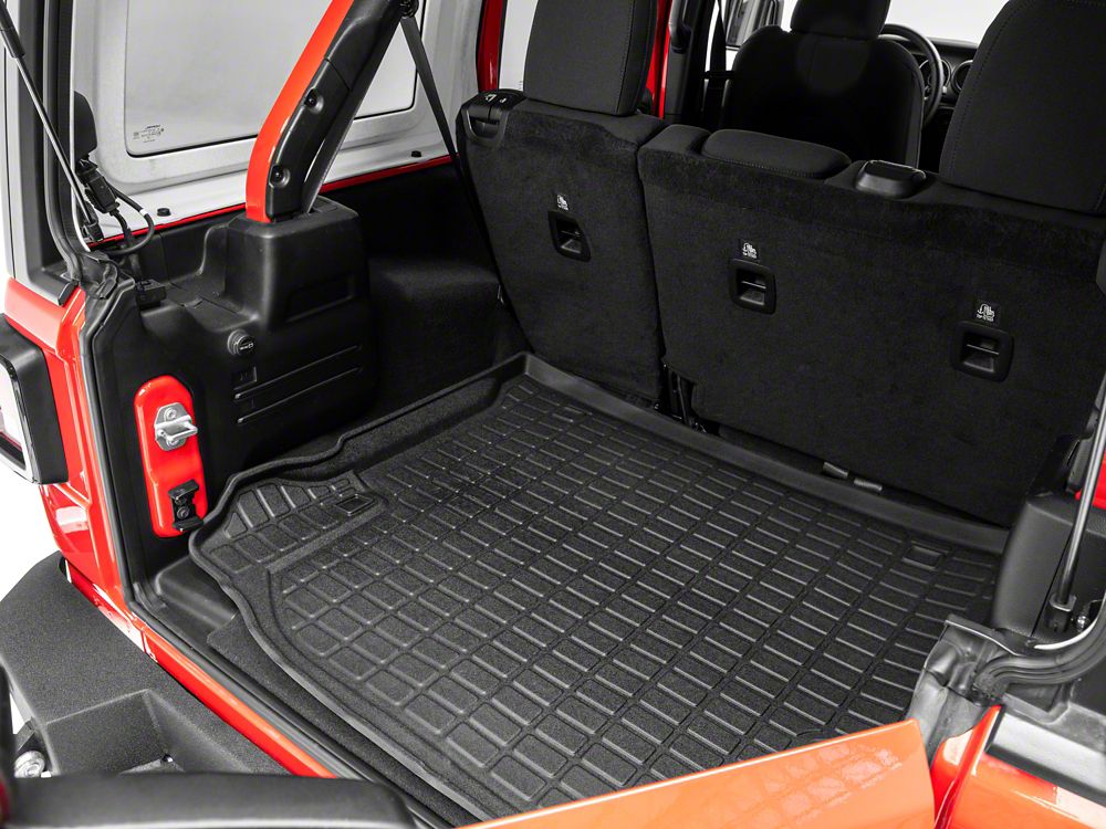 RedRock Precision Molded Cargo Liner; Black (07-18 Jeep Wrangler JK)