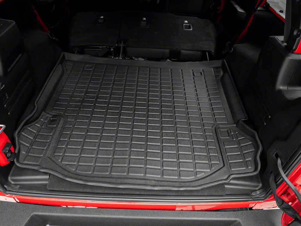 RedRock Precision Molded Cargo Liner; Black (07-18 Jeep Wrangler JK)