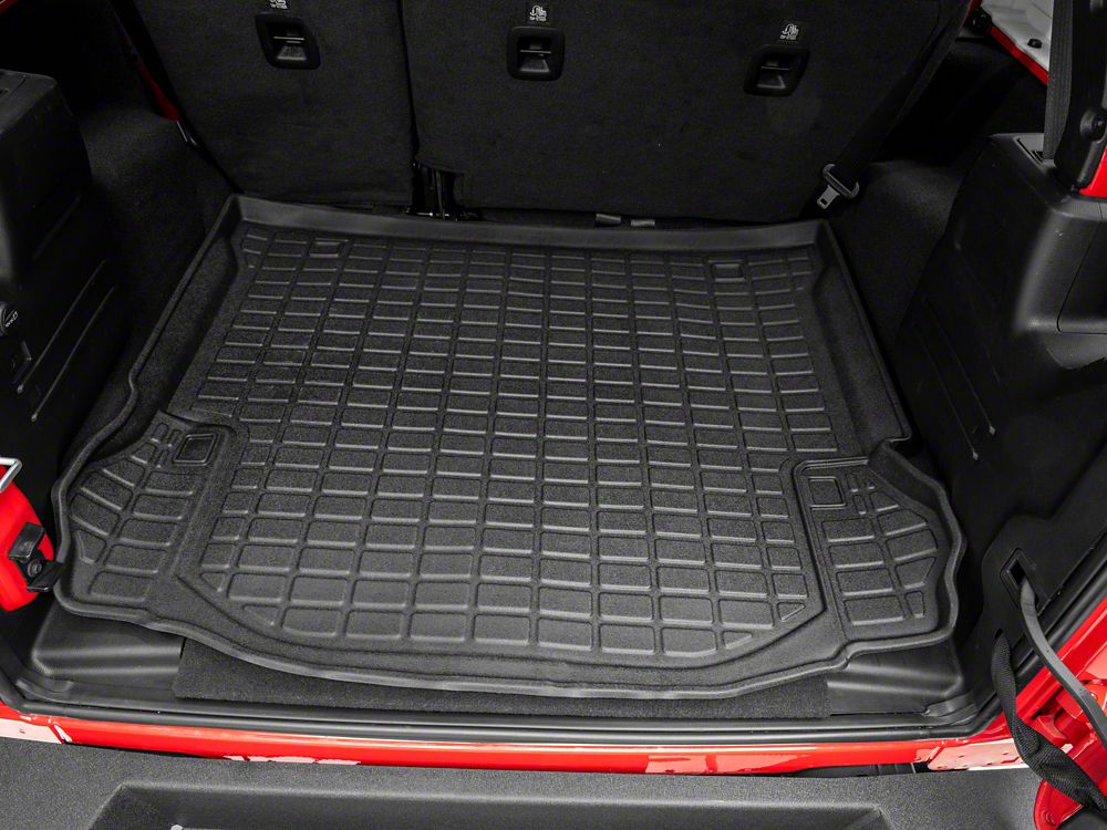 RedRock Precision Molded Cargo Liner; Black (07-18 Jeep Wrangler JK)