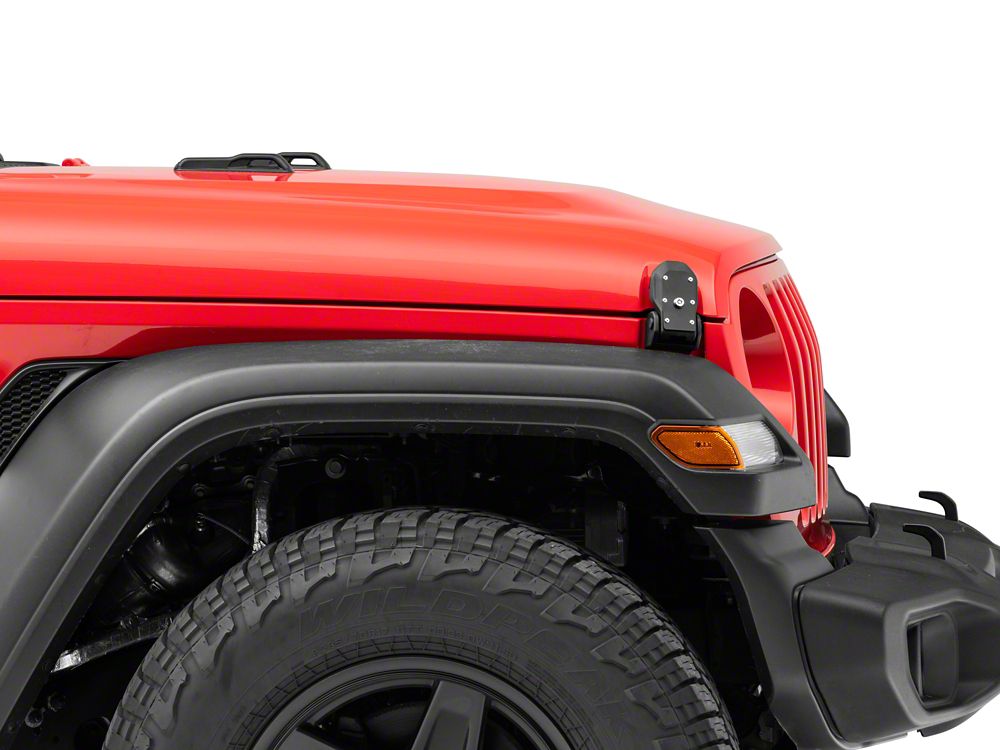RedRock Locking Hood Catch Kit (18-25 Jeep Wrangler JL)